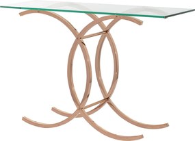 Konzolový stolík Chica rose gold 128 x 40 x 79 cm