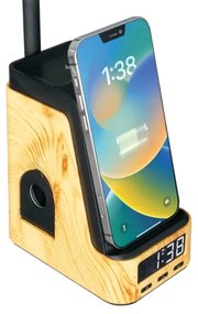 Immax 09000L - LED+CCT stmievateľná stolná lampa s bezdrôtovým nabíjaním Qi IDEAL LED/8W/230V béžová