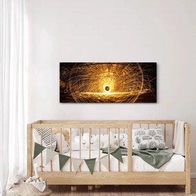 Obraz svietiaceho disku (120x50 cm)