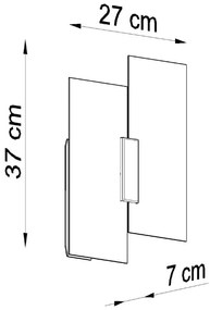 Biele nástenné svietidlo Veronica – Sollux