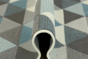 Behúň Luna 503430/95832 - modrý trohuholníky