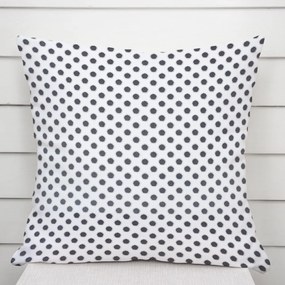 Biante Bavlnená obliečka na vankúš Sandra SA-286 Sivé bodky na bielom 30 x 50 cm