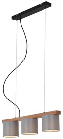 Briloner - Luster na lanku RHON 3xE14/25W/230V kaučukovník