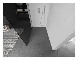 Mexen Kioto sprchová zástena 90x200 cm 8 mm, chrómový profil, šedé sklo, 800-090-101-01-40