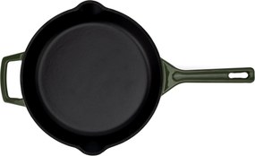 Elmich Smaltovaná liatinová panvica Ember 26 cm olivovozelená