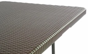 Záhradný skladací stôl v ratanovom vzhľade - 180 x 75 cm