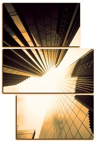Obraz na plátne - Perspektíva mrakodrapu - obdĺžnik 7252FD (105x70 cm)