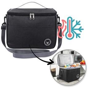 Chladiaca taška YOUR CITY 29x20 cm, čierna