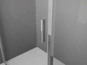 Mexen Exo, sprchovací kút s krídlovými dverami 80 x 80 cm, 6mm číre sklo, chrómový profil, 8181-080-080-01-00