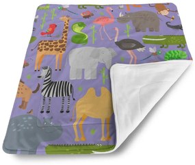 Sablio Deka pre bábätko Animované safari - 90x120 cm