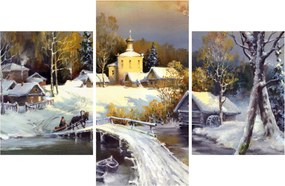 Obraz - Zimné mestečko (90x60 cm)