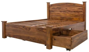 furniture-nabytek.cz - Posteľ z masívu 180x200 s úložným priestorom