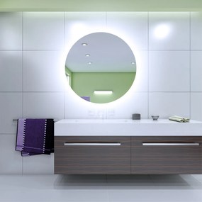 LED zrkadlo okrúhle Classico ⌀80cm neutrálna biela - wifi aplikácia