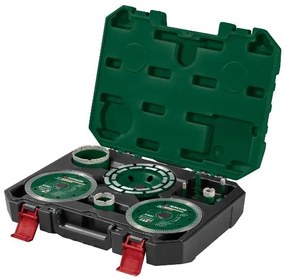 Parkside®  Kufrík s náradím na obklady a dlažbu, 9-dielna súprava  (100395730)