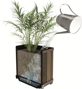 Keter kvetináč Deco Square 45,5 x 45,5 x 45,5 cm, hnedá