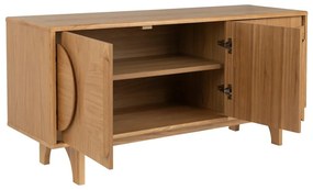 Nízka komoda v dekore duba v prírodnej farbe 120x58 cm Groove - Zuiver