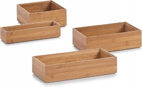 Zeller Present 2. akosť - Organizér do zásuvky kuchyne aj kúpeľne, príborník BAMBOOZ (23,5x7,5x5) (roh)