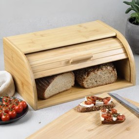 Kesper 58582 Chlebník s rolovacím víkem bambus 40x 17 x 27 cm