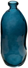 Sklenená váza Jeanne Blue 14,5x35 cm