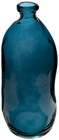 Sklenená váza Jeanne Blue 14,5x35 cm