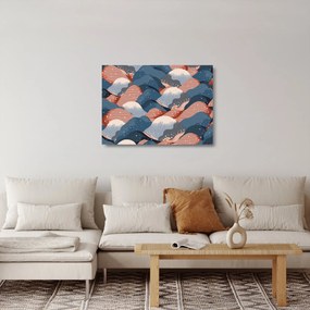 Sklenený obraz - Japonské vlny (70x50 cm)