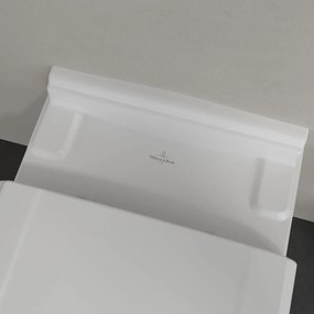 VILLEROY &amp; BOCH Hommage závesné WC s hlbokým splachovaním, 370 x 600 mm, biela alpská, s povrchom CeramicPlus, 6661B0R1