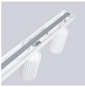 Biele bodové svietidlo 6,5x81 cm Gleam – Sollux