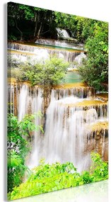 Artgeist Obraz - Paradise Waterfall (1 Part) Vertical Veľkosť: 80x120, Verzia: Premium Print