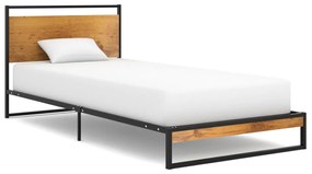 vidaXL Posteľný rám kovový 100x200 cm