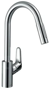 Hansgrohe Focus M41, drezová batéria M4116-H240 s výsuvnou spŕškou, sBOX, chrómová, HAN-73880000