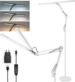 BRILAGI - stmievateľná flexibilná stojaca lampa VARIO LED/14W/230V 157 cm biela