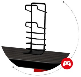PC stolík Hyperion 5.0 (čierna + červená). Vlastná spoľahlivá doprava až k Vám domov. 1087509