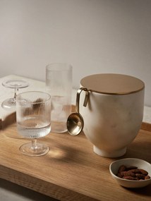 Ferm Living Poháre na víno Ripple Clear 270 ml – set 2 ks