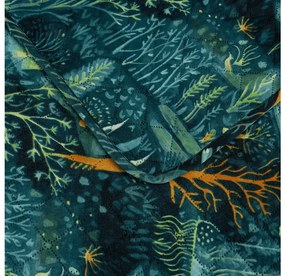 Prehoz na posteľ so vzorom NEON FOREST, farebný Rozmer: 170 x 210 cm