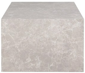 Béžový konferenčný stolík v dekore mramoru 60x80 cm Prague – House Nordic