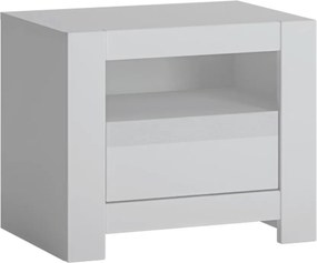 Nočný stolík Novi NVIK05 1S biela alpin/pvc biela supermat