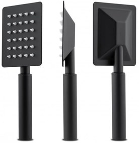 Erga Dual, podomietková sprchová súprava s dažďovou hlavicou 30x30 cm, i-BOX inštalačný systém, čierna matná, ERG-YKA-BP.DUAL30-BLK