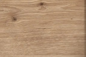 Sekretár s výklopným stolíkom Scandi, biela/dub nox