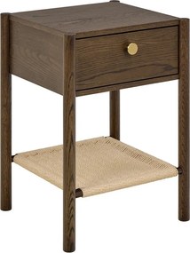 Nočný stolík v dekore duba v tmavoprírodnej farbe Monfort – Actona