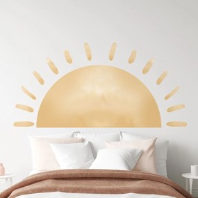 Detská samolepka na stenu 155x75 cm Watercolor Sun - Ambiance