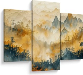 Obraz - Pohorie, akvarel (90x60 cm)