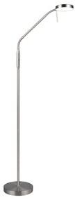 LED stojacia lampa v striebornej farbe (výška 160 cm) Moreno – Trio