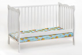 Detská postieľka 60 cm Adria II 26 WW BA+M (biela) (s matracom). Akcia -22%. Vlastná spoľahlivá doprava až k Vám domov. 1024541