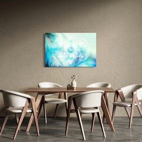 Obraz - Merkaba v tyrkysovom pozadí (90x60 cm)