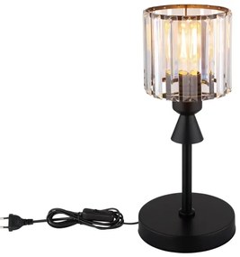 Globo 15742T - Stolná lampa JORDANA 1xE27/60W/230V pr. 15 cm čierna