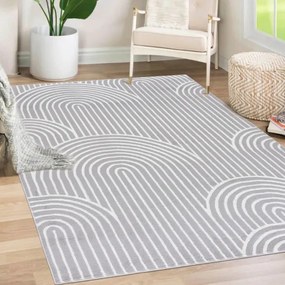 Koberec ELLEN NG81A sivý / biely