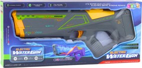 LEAN Toys Elektrická vodná pištoľ 550 ml Dosah 10 m Sivá