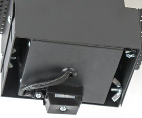 Sada 6 zabudovaných bodových svetiel čiernych GU10 naklápateľných bez rámu - Oneon