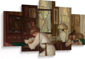 Obraz - Edmund Tarbell, Josephine and Mercie, reprodukcia (150x105 cm)