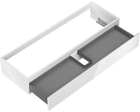 Mexen Orio, kúpeľňová skrinka 140 cm, 1 zásuvka, biela lesklá, 91A10-14023-1-BF00